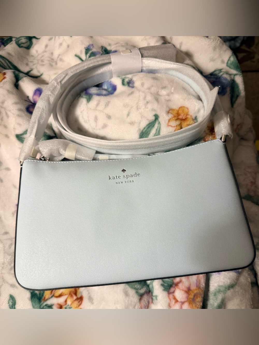 kate spade Ginnie Crisp Sky Light Blue Crossbody Bag Handbag Purse